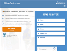 Tablet Screenshot of billboardservices.com